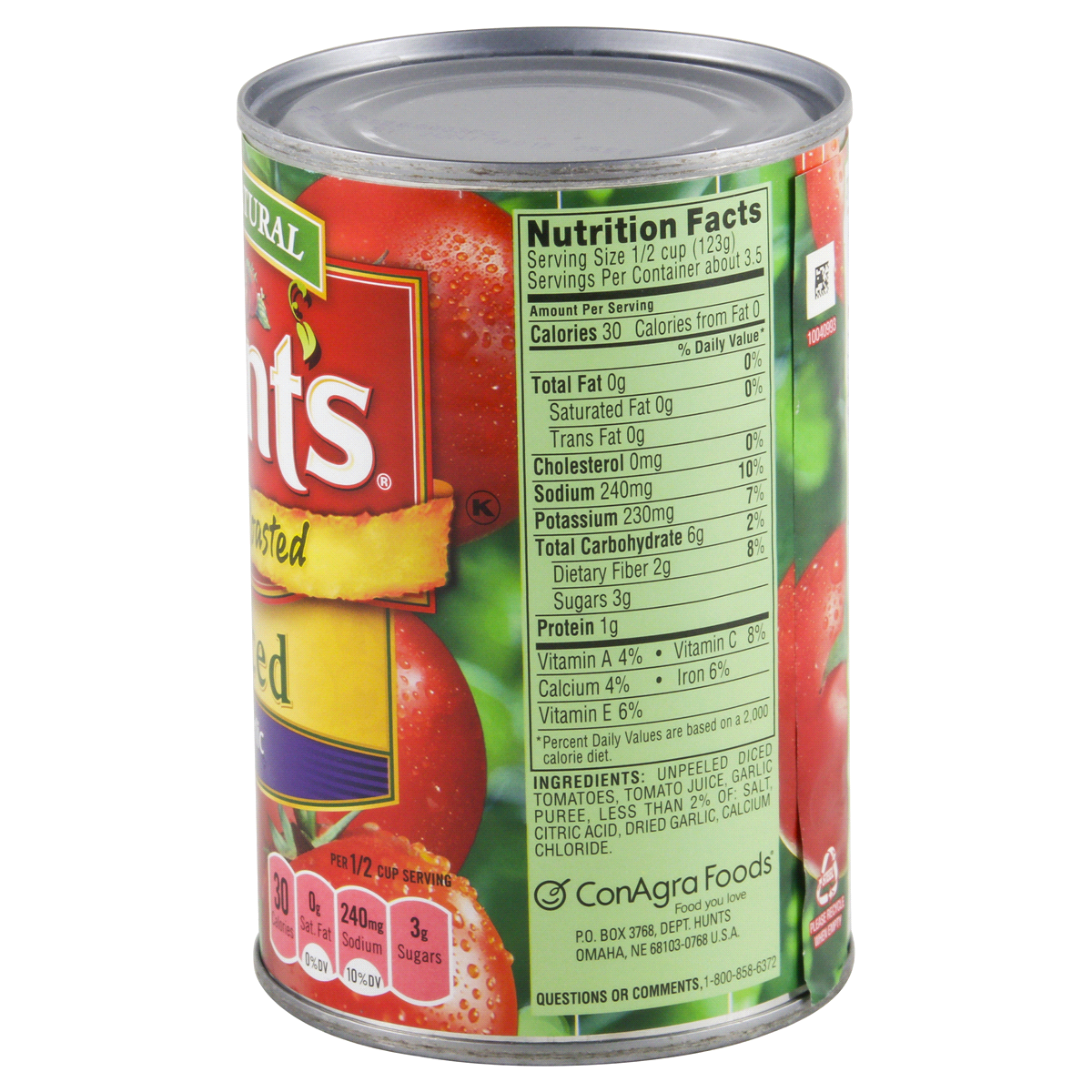 Hunt's Fire Roasted Garlic Diced Tomatoes 14.5 oz Shipt