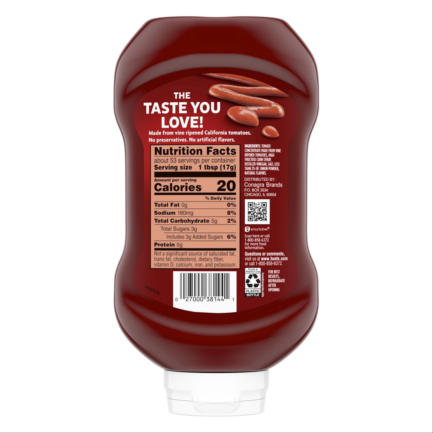 slide 2 of 7, Hunt's Hunt’s Tomato Ketchup, 32 oz. Squeeze Bottle, 32 oz