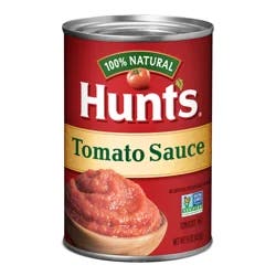 Hunt's 100% Natural Tomato Sauce, Canned Tomato Sauce, 15 oz.