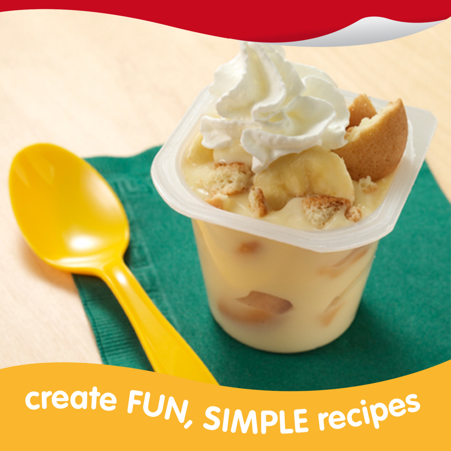 slide 2 of 5, Snack Pack Banana Cream Pie Flavored Pudding, 3.25 oz Pudding Cups, 4 Count, 4 ct
