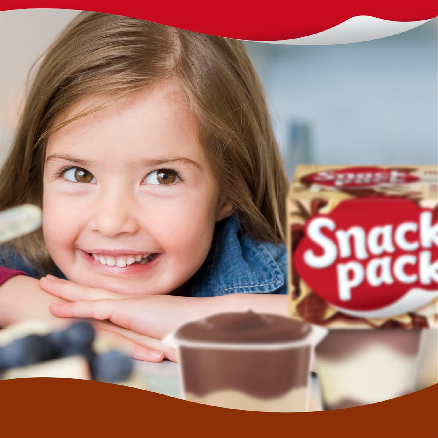 slide 5 of 5, Snack Pack Chocolate Vanilla Flavored Pudding, 3.25 oz Pudding Cups, 4 Count, 12 Pack, 4 ct