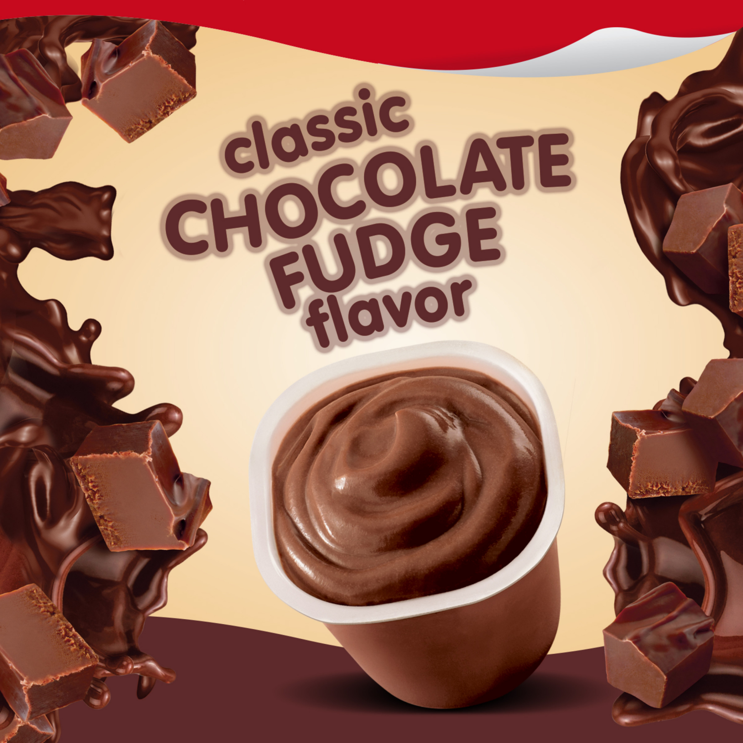 slide 4 of 5, Snack Pack Chocolate Fudge Pudding, 3.25 oz Pudding Cups, 4 Count, 12 Pack, 4 ct