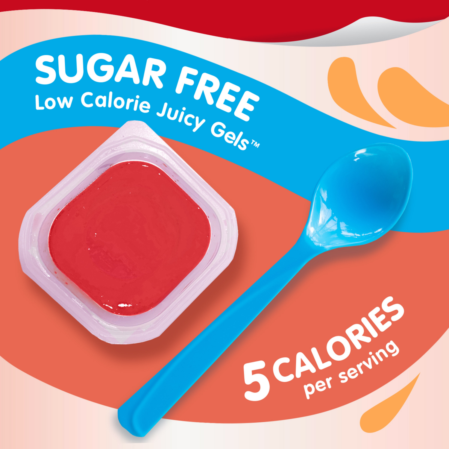 slide 6 of 8, Snack Pack Zero Sugar Strawberry and Orange Flavored Juicy Gels, 3.25 oz Snack Cups, 4 Count, 4 ct