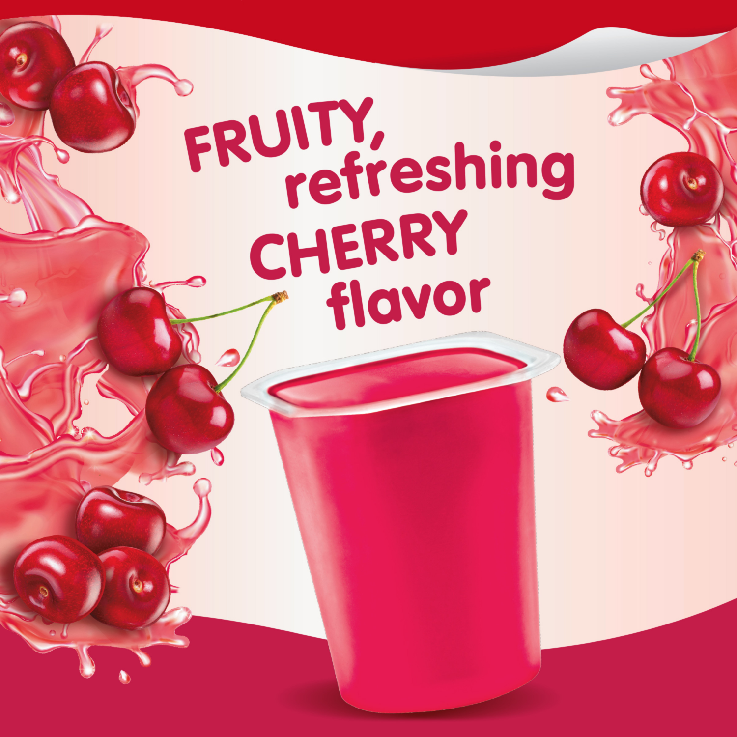 slide 7 of 8, Snack Pack Sugar Free Cherry Flavored Juicy Gels, 3.25 oz Snack Cups, 4 Count, 4 ct