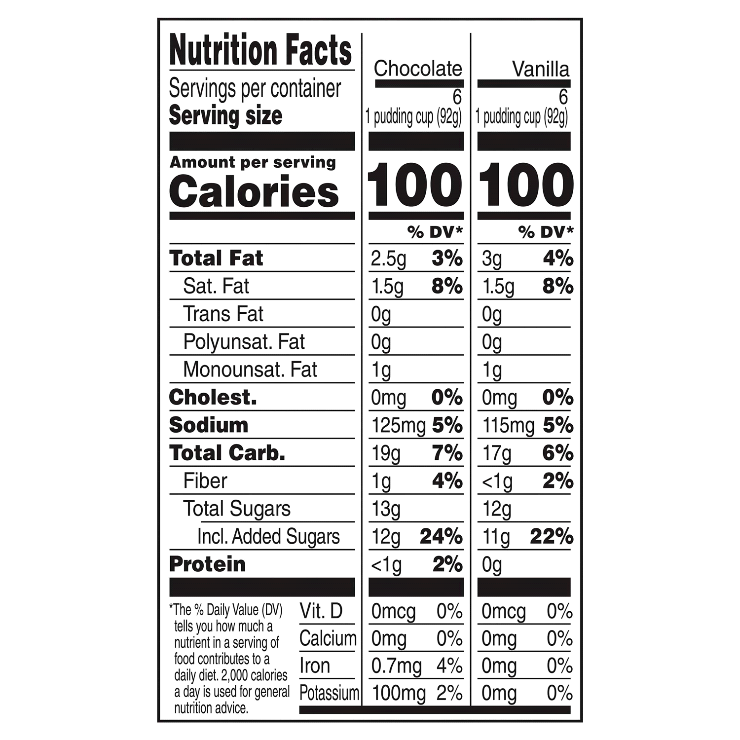 slide 3 of 4, Snack Pack Chocolate Pudding and Vanilla Pudding, 3.25 oz Pudding Cups, 12 Count Family Pack, 6 Pack, 12 ct