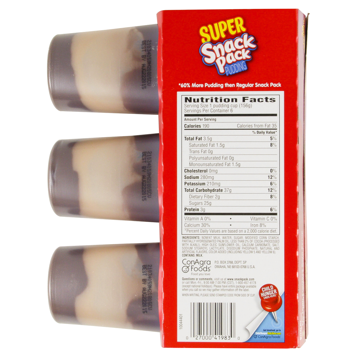 slide 2 of 4, Snack Pack Super Chocolate Vanilla Pudding, 6 ct; 5.5 oz