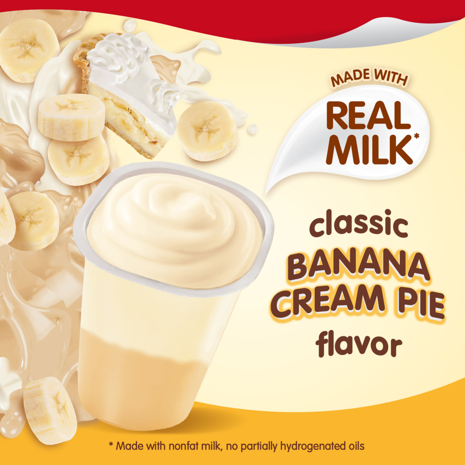 slide 4 of 4, Snack Pack Super Size Banana Cream Pie Flavored Pudding, 5.5 oz Pudding Cups, 6 Count, 8 Pack, 6 ct