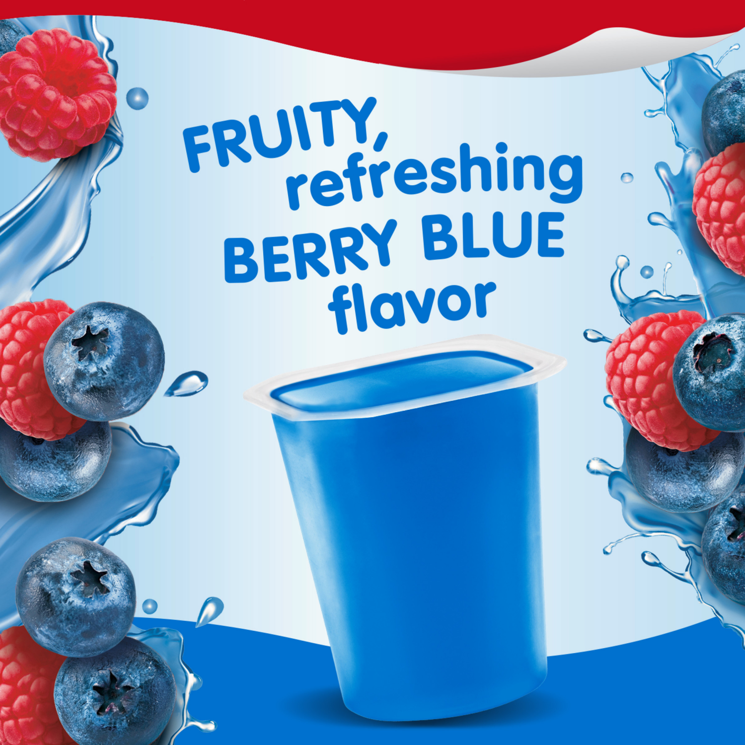 slide 6 of 8, Snack Pack Berry Blue Flavored Juicy Gels, 3.25 oz Snack Cups, 4 Count, 12 Pack, 4 ct