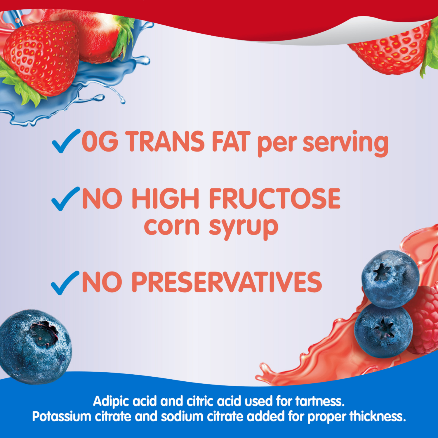 slide 4 of 8, Snack Pack Strawberry Flavored and Berry Blue Flavored Juicy Gels, 3.25 oz Snack Cups, 12 Count Family Pack, 12 ct