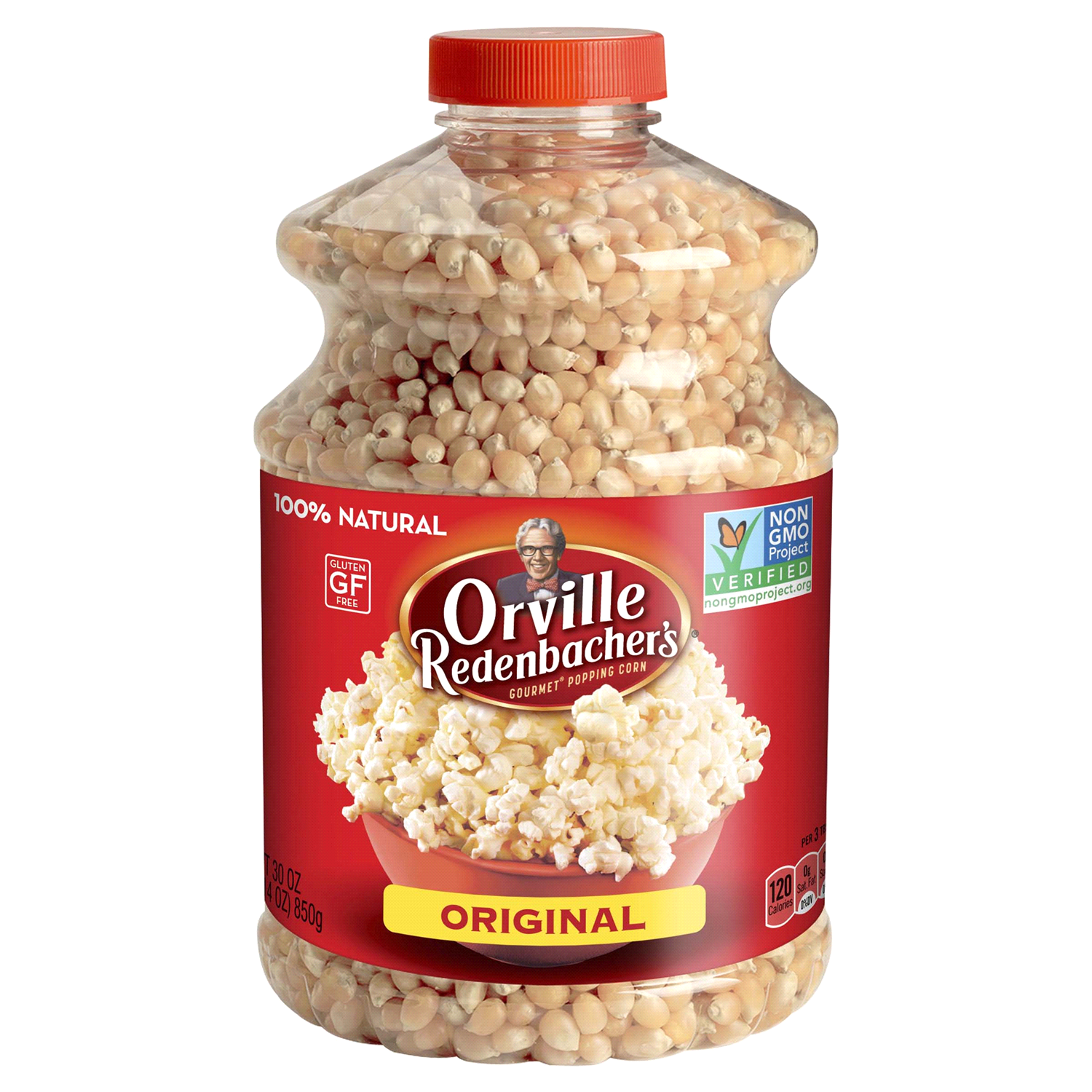 slide 1 of 2, Orville Redenbacher's Orville Redenbacher’s Original Gourmet Popcorn Kernels, Gluten Free, 30 oz. Jar, 30 oz