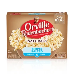 Orville Redenbacher's Naturals 6 Classic Bags Simply Salted Popping Corn 6 ea