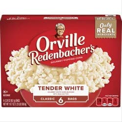 Orville Redenbacher's 6 Classic Bags Tender White Popping Corn 6 ea