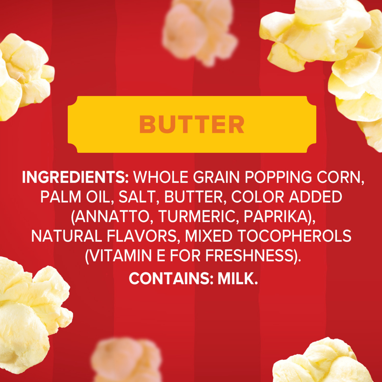slide 5 of 7, Orville Redenbacher's Butter Popcorn, 3.29 Ounce Classic Bag, 12-Count - 12 ct, 12 ct