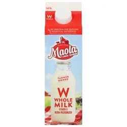 Maola Vitamin D Ultra-Pasteurized Whole Milk 1 qt