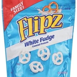 Flipz White Milk Chocolate Pretzels, Family Size, 15 oz