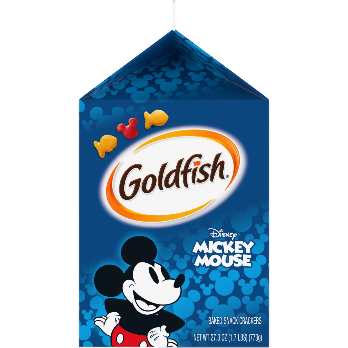 slide 3 of 12, Goldfish Disney Mickey Mouse Cheddar Crackers, Snack Crackers, 27.3 oz carton, 27.3 oz