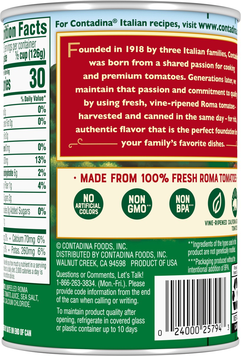 slide 9 of 12, Contadina Fire Roasted Diced Tomatoes 14.5 oz., Can, 14.5 oz