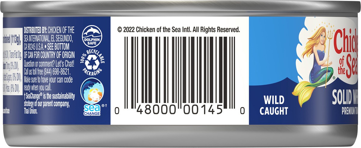 slide 2 of 7, Chicken of the Sea No Salt Added Albacore Premium Tuna in Water 5 oz, 5 oz