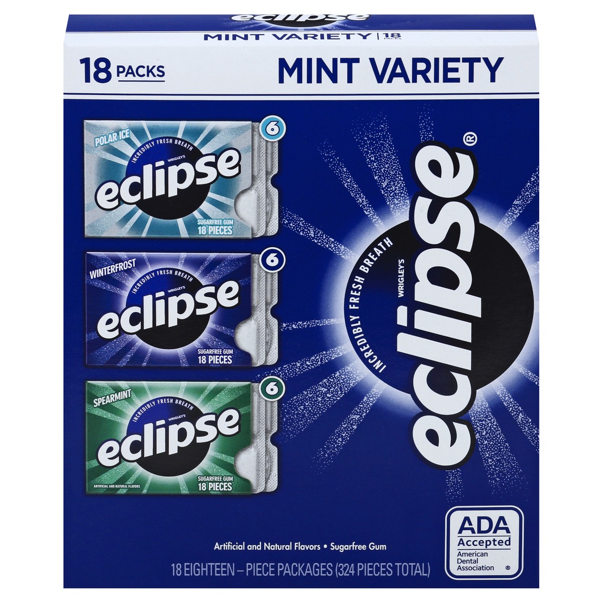 slide 1 of 12, Eclipse Gum 18 ea, 