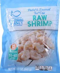 Harris Teeter Fisherman's Market Medium Peeled & Deveined Tail Off Raw Shrimp 12 oz