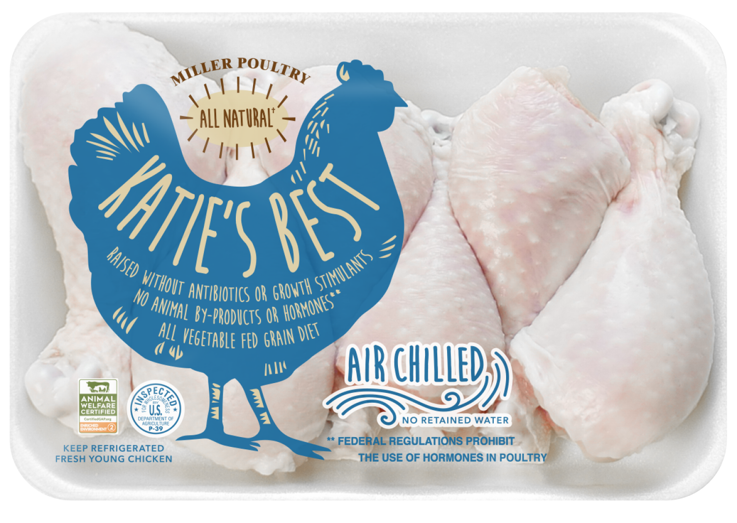 slide 1 of 4, Katie's Best Chicken Drumsticks, per lb