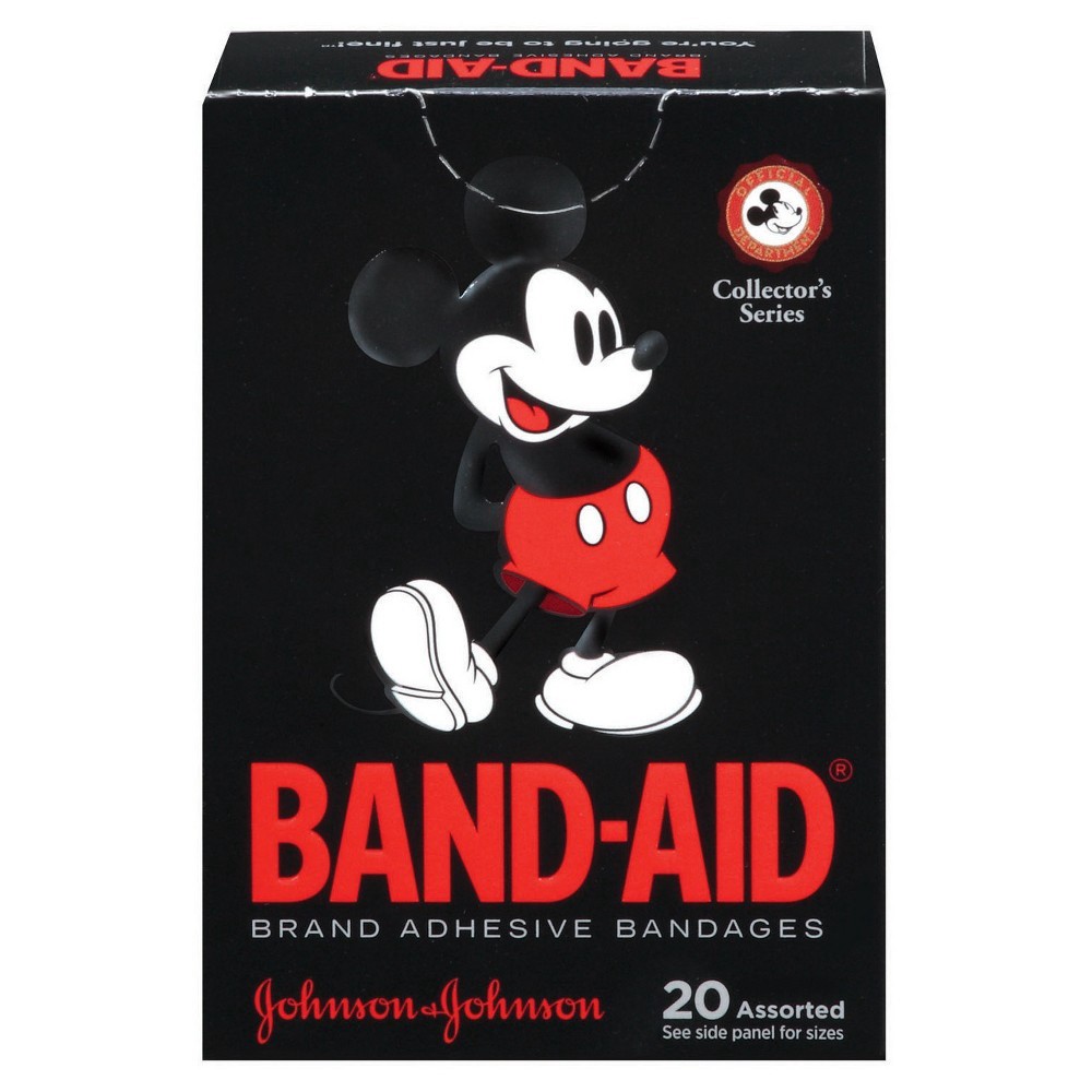 slide 3 of 8, Band-Aid Mickey Mouse Bandages, 20 ct