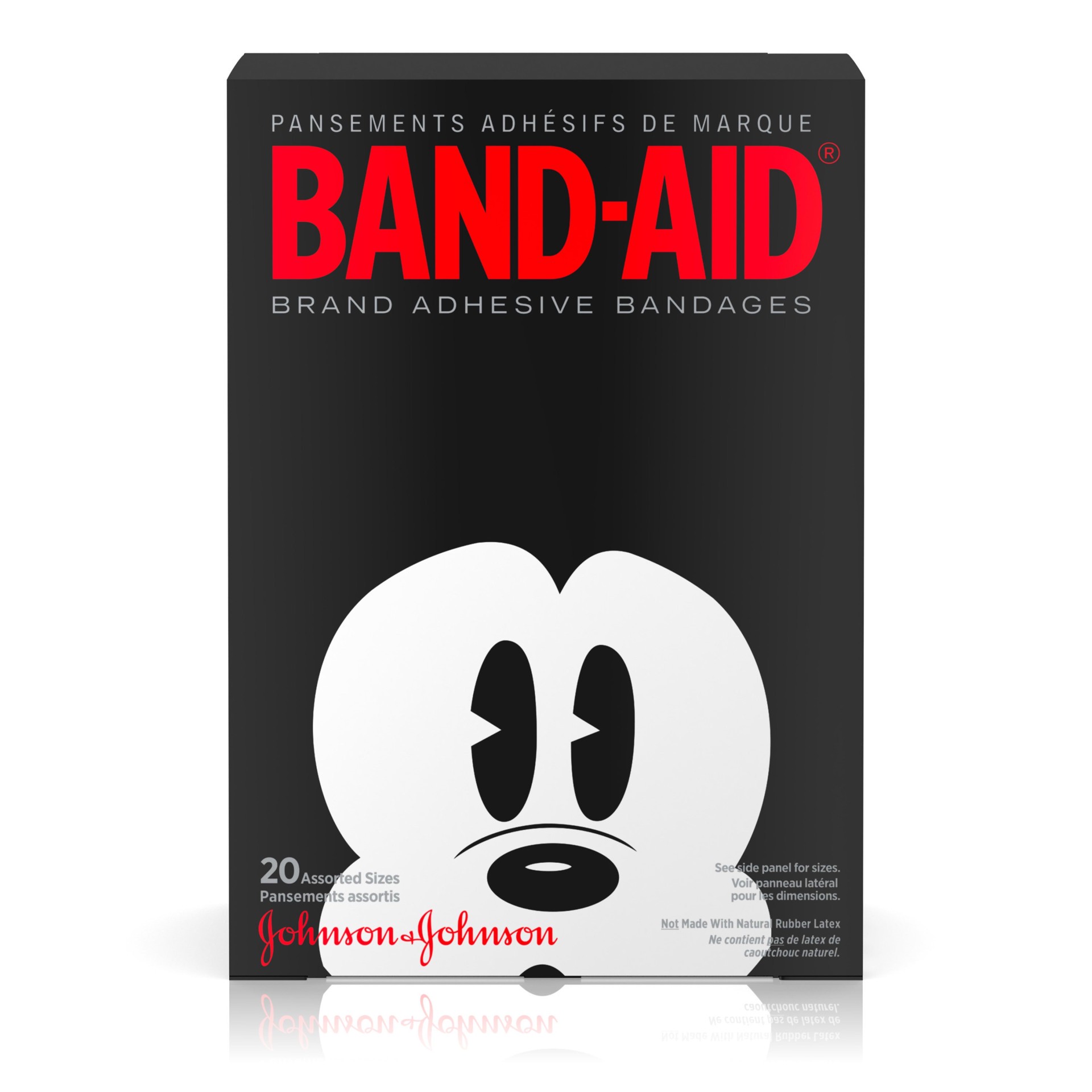 slide 1 of 8, Band-Aid Mickey Mouse Bandages, 20 ct