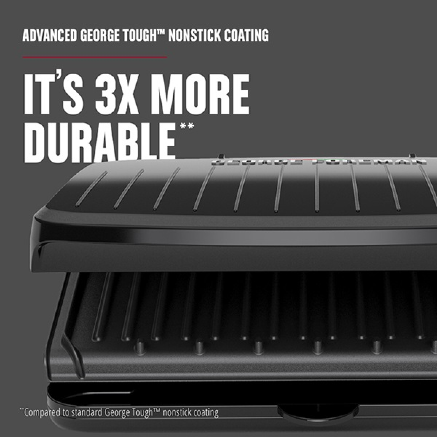 slide 6 of 8, George Foreman 5-Serving Classic Plate Electric Indoor Grill And Panini Press - Black, 1 ct