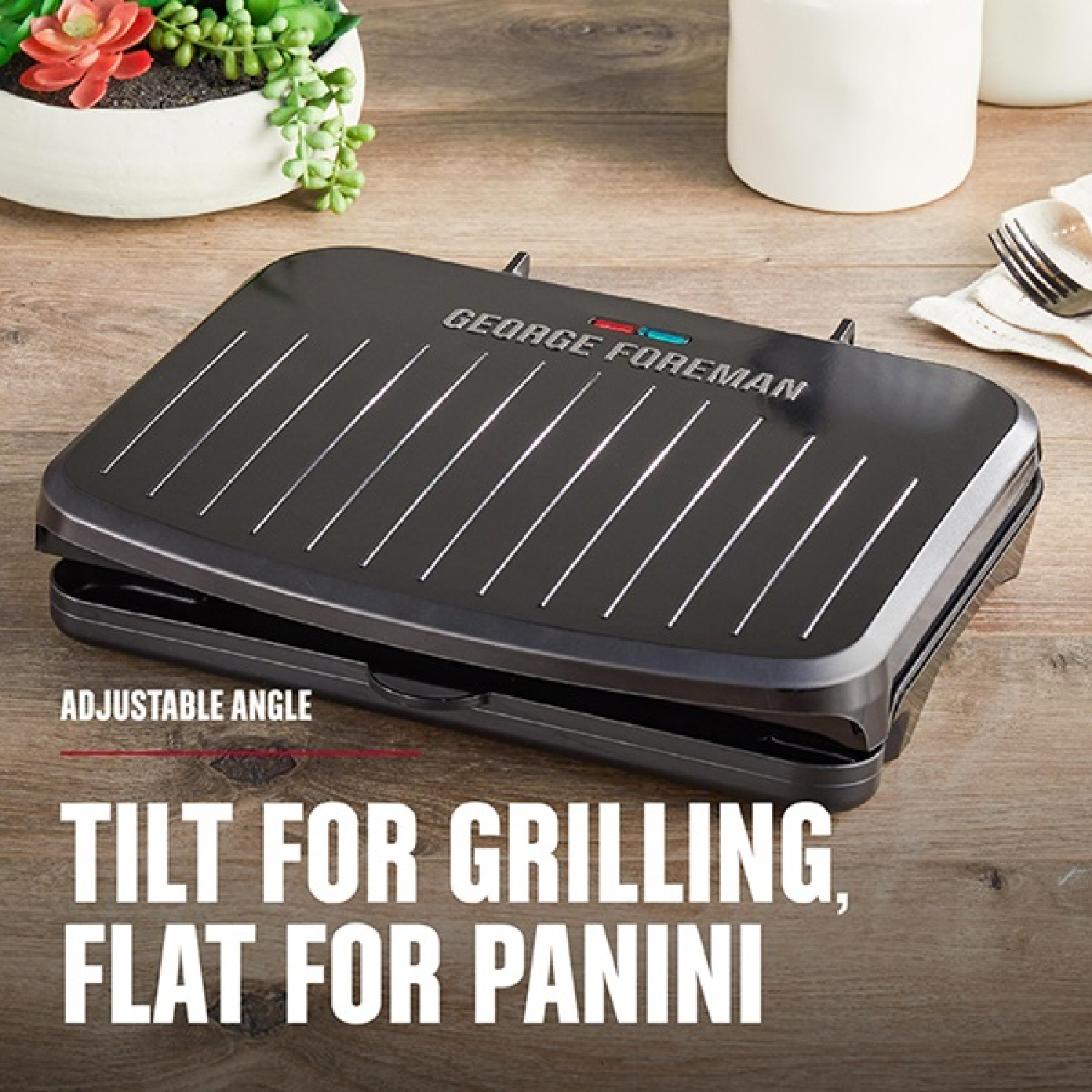 slide 7 of 8, George Foreman 5-Serving Classic Plate Electric Indoor Grill And Panini Press - Black, 1 ct