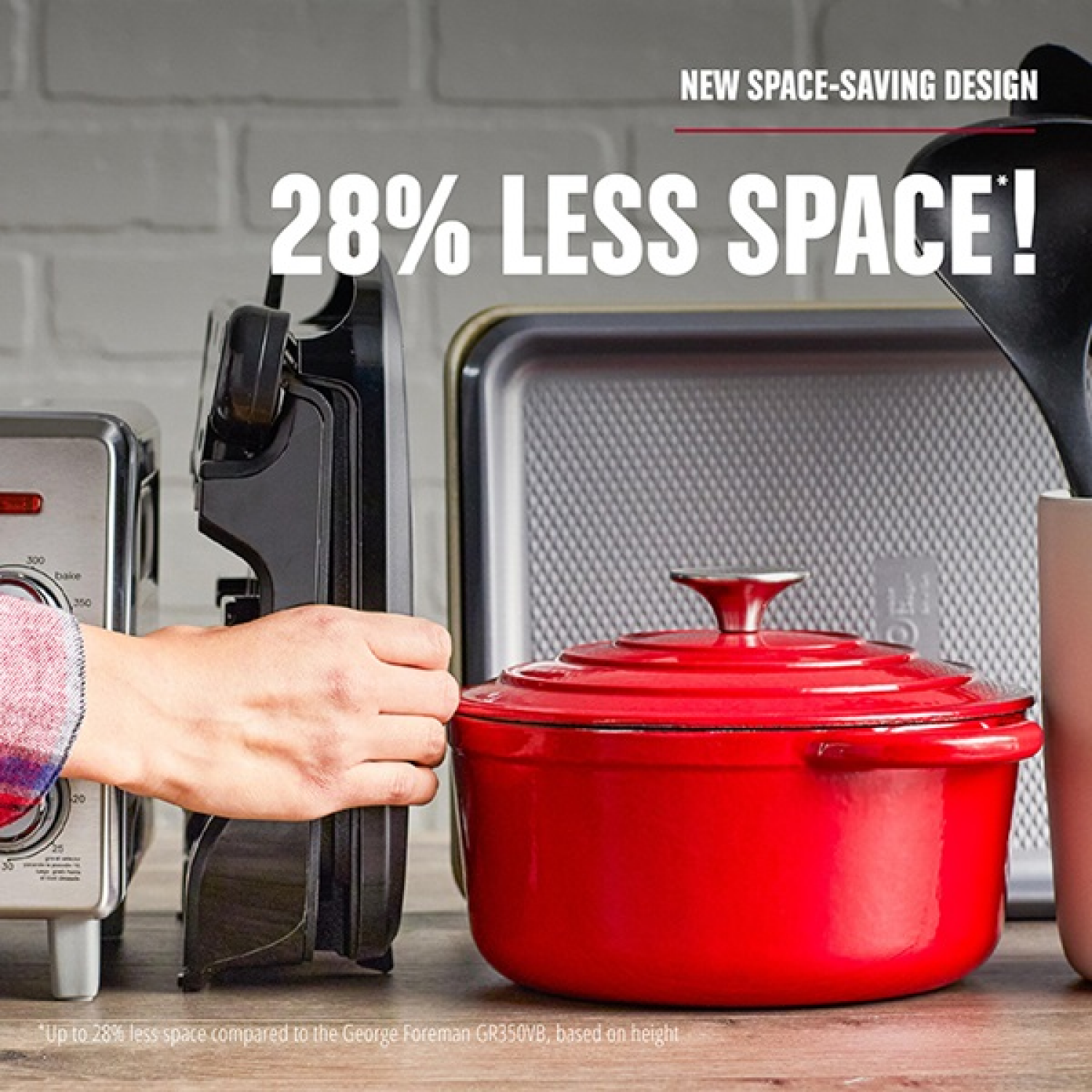 slide 8 of 8, George Foreman 5-Serving Classic Plate Electric Indoor Grill And Panini Press - Black, 1 ct