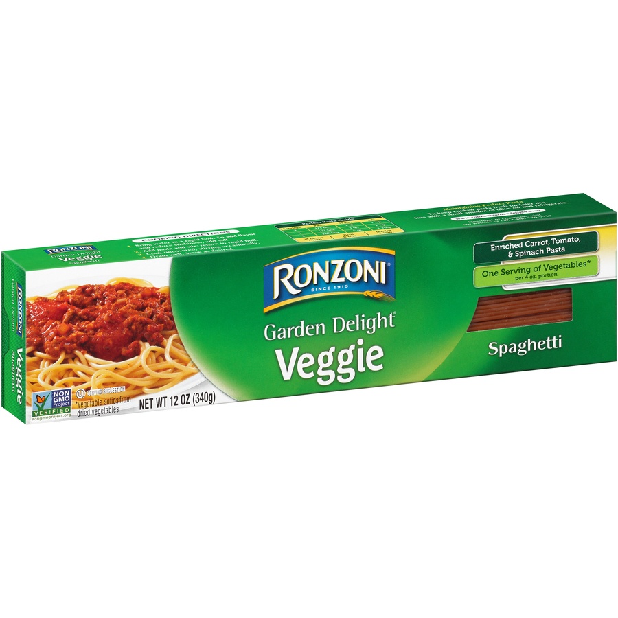 slide 2 of 8, Ronzoni Garden Delight Spaghetti Pasta, 12 oz