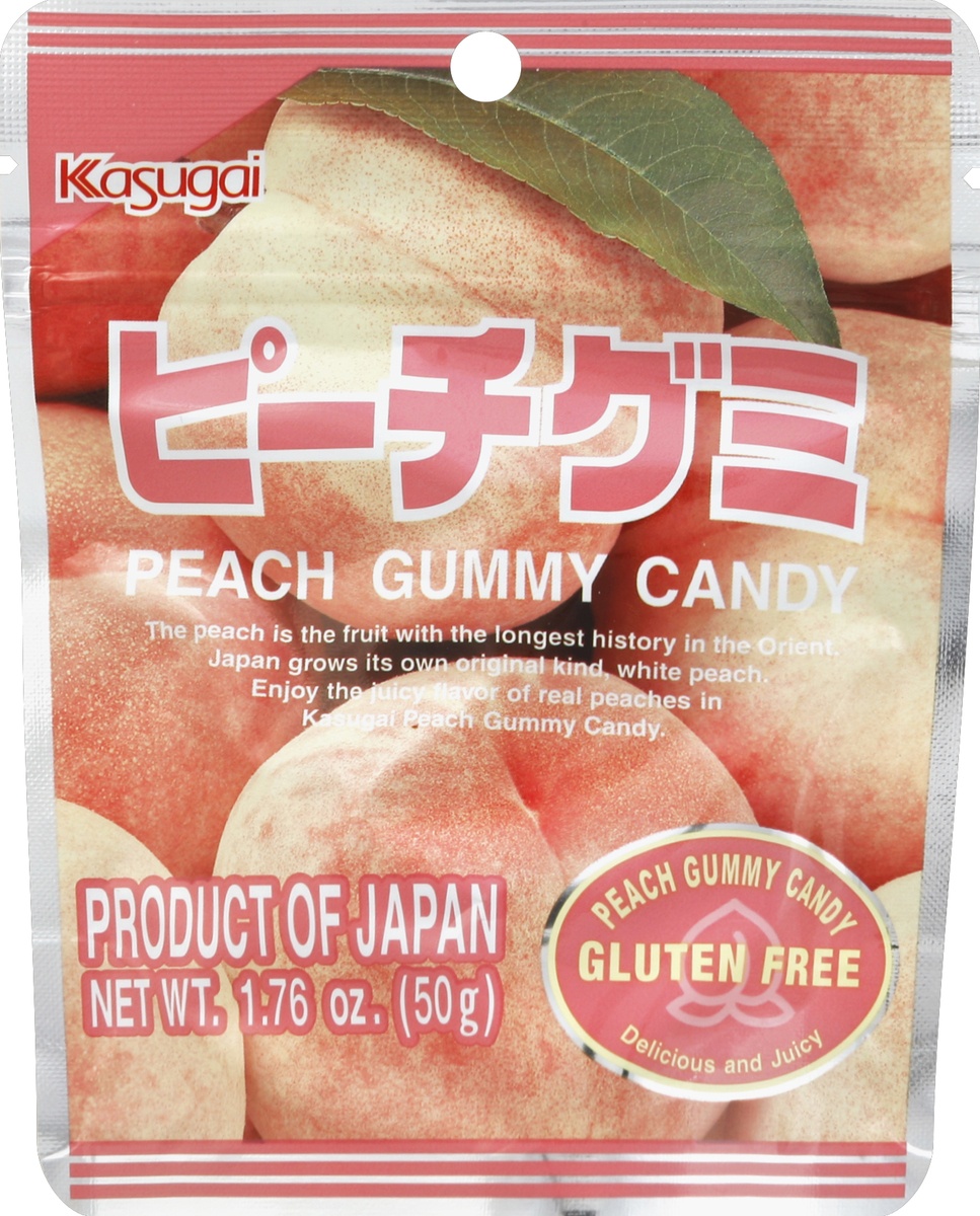 slide 2 of 2, Kasugai Peach Gummy Candy, 1.76 oz