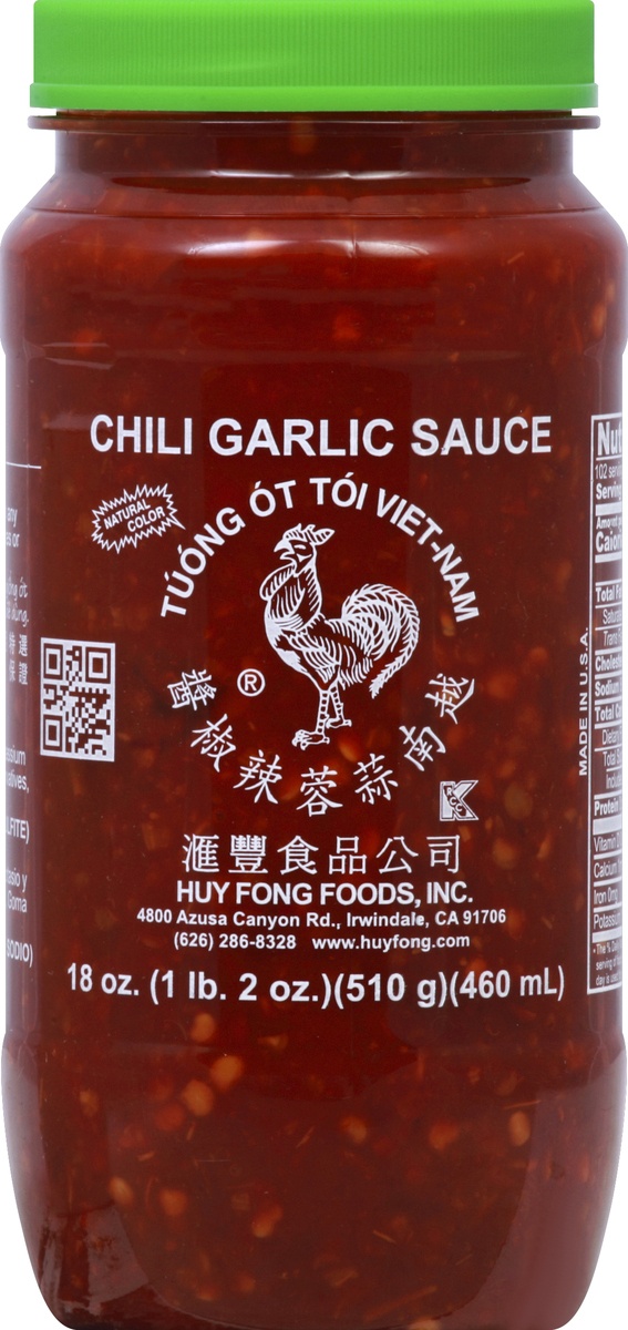 slide 4 of 7, Huy Fong Chili Garlic Sauce 18 oz, 18 oz