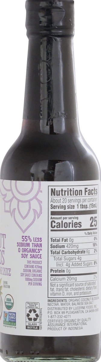 slide 9 of 9, O Organics O Orgnc Coconut Aminos, 10 fl oz