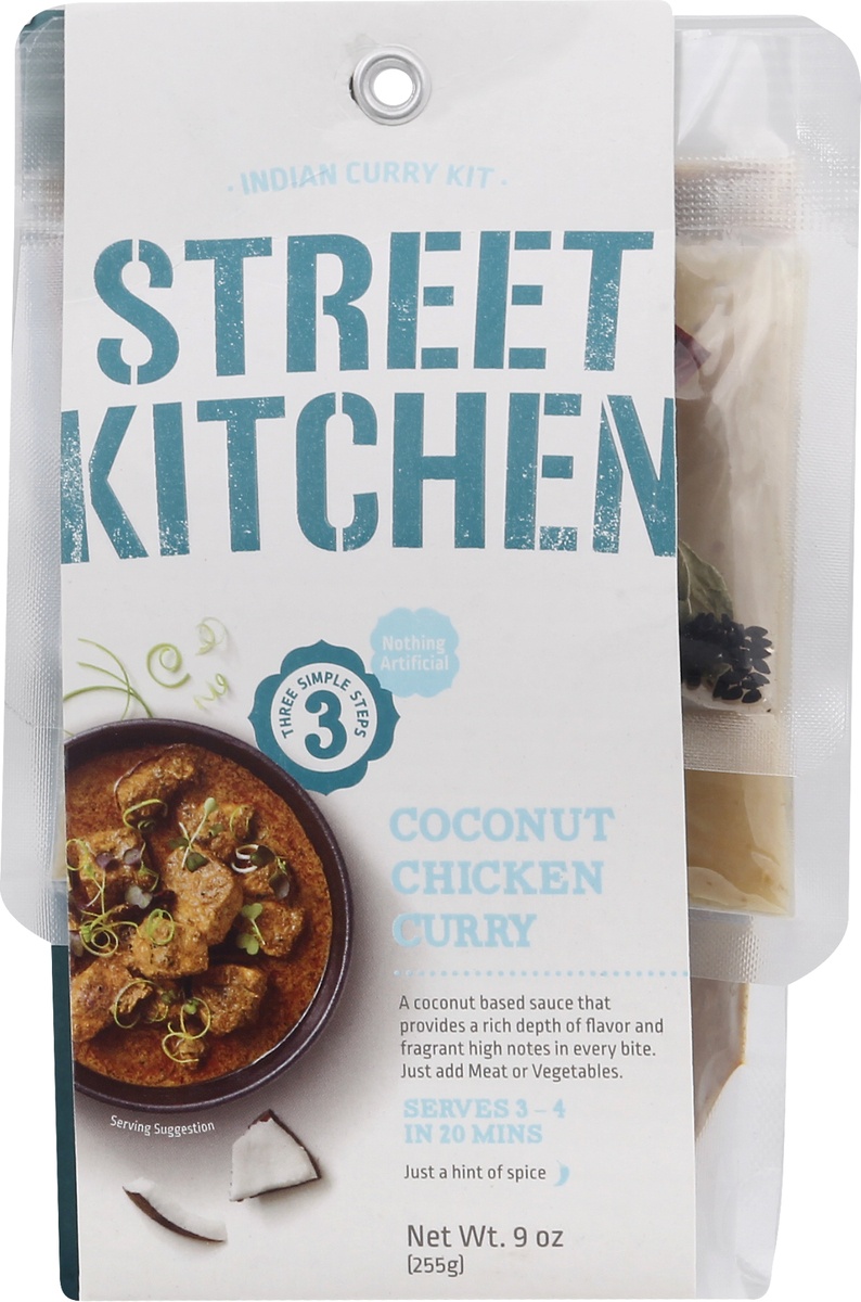 slide 4 of 7, Street Kitchen Coconut Chicken Curry Indian Curry Kit 9.0 oz, 