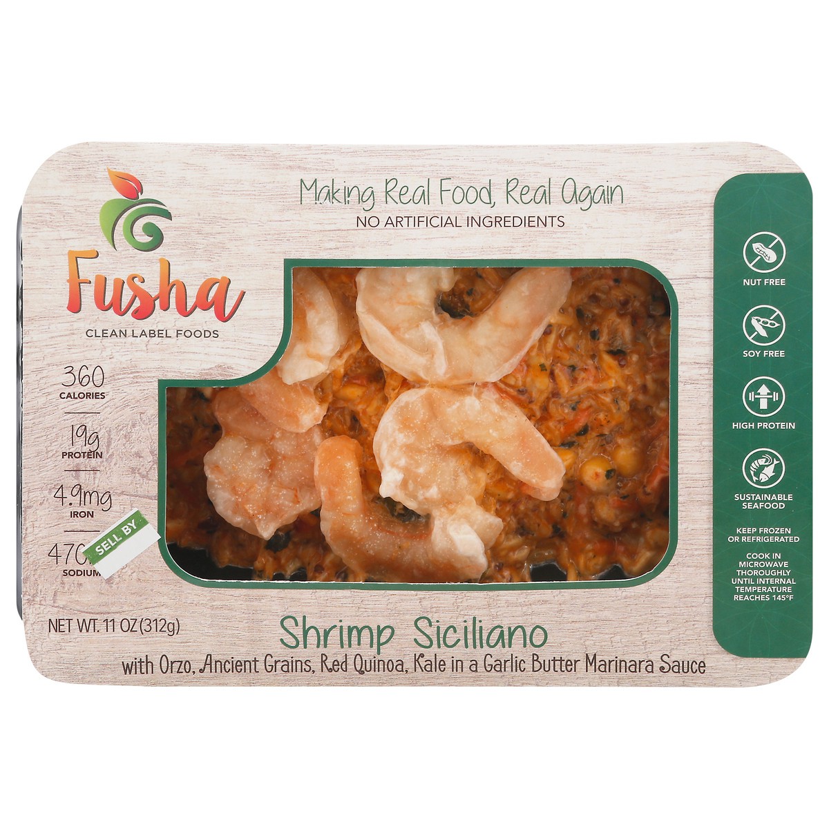 slide 4 of 13, Fusha Siciliano Premium Shrimp Large 11 oz, 11 oz