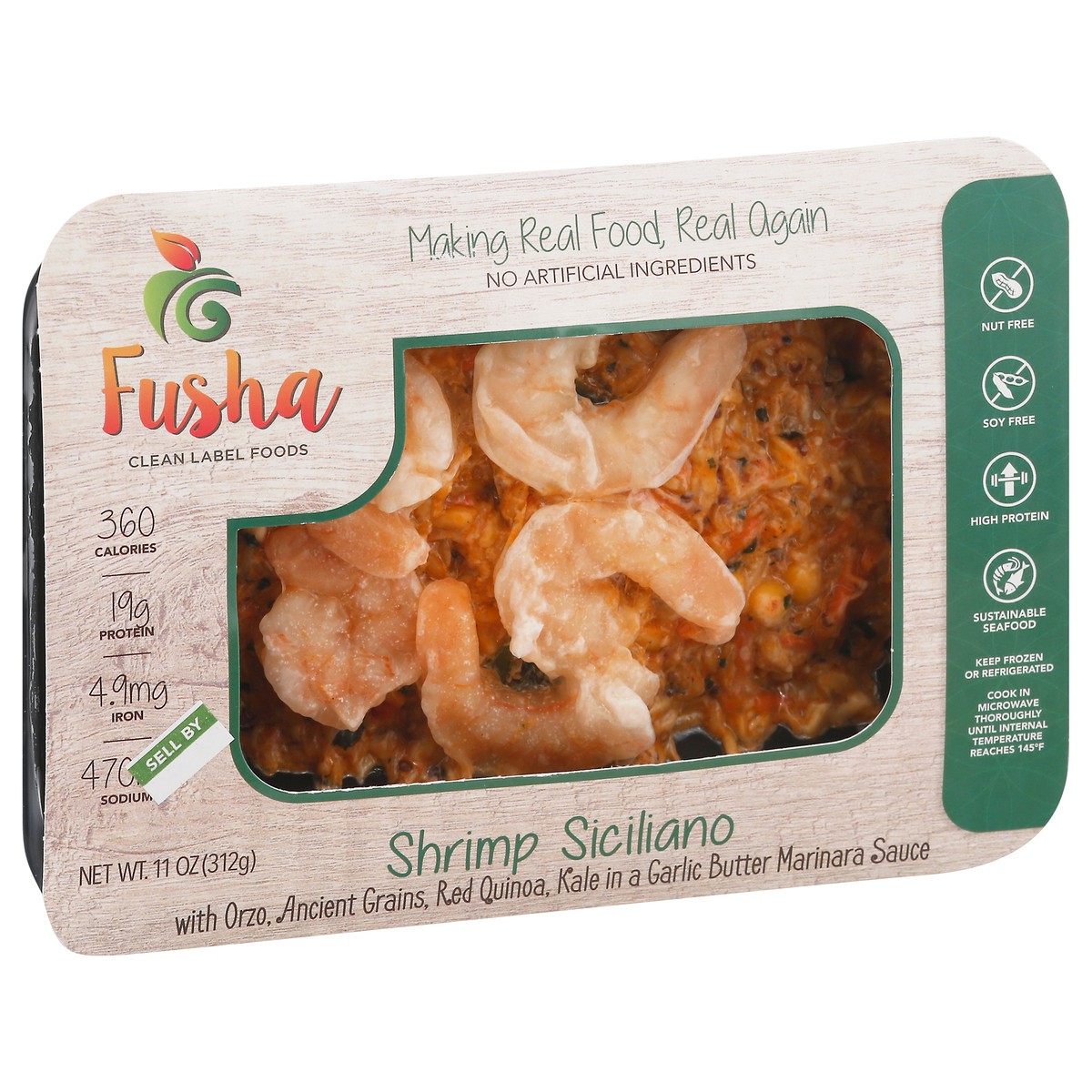 slide 2 of 13, Fusha Siciliano Premium Shrimp Large 11 oz, 11 oz
