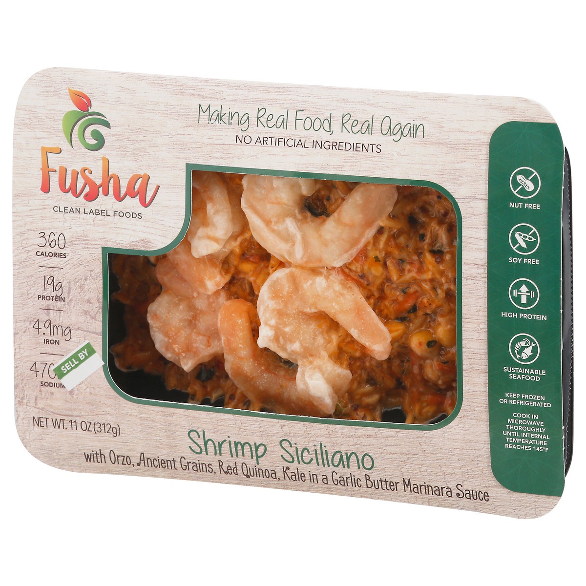 slide 11 of 13, Fusha Siciliano Premium Shrimp Large 11 oz, 11 oz
