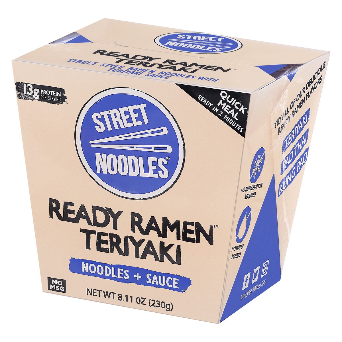 slide 3 of 9, Street Noodles Teriyaki Ramen Noodles, 8.29 oz