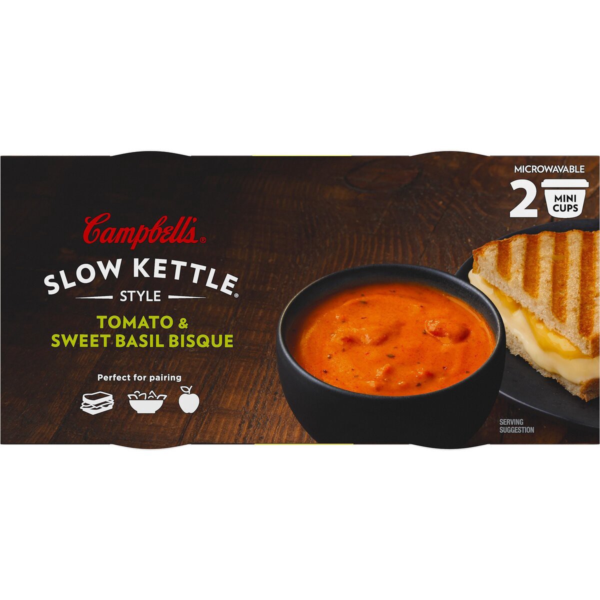 slide 4 of 8, Campbell's Campbells Slow Kettle Tom Basil, 14 oz