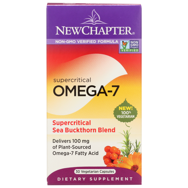 slide 1 of 1, New Chapter Omega 7 Supercritical Capsules, 30 ct