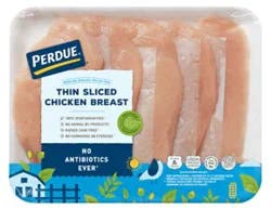 Perdue Fresh Thin Sliced Boneless Skinless Chicken Breast - 1.25 Lb
