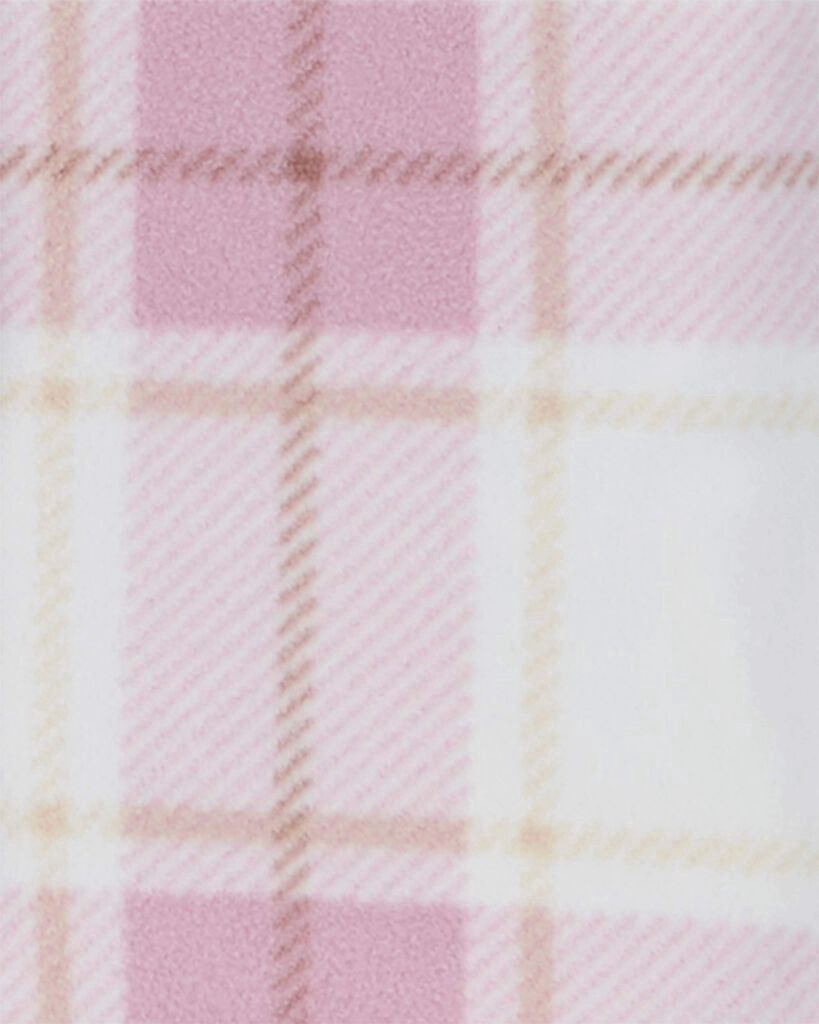 slide 2 of 2, Carter's Toddler 2-Piece Plaid Fleece Shacket & Legging Set Pink 4T, 1 ct