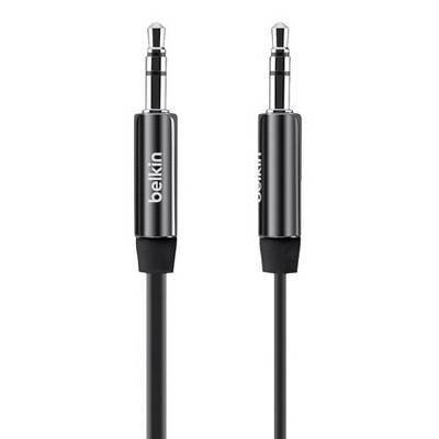 slide 1 of 4, Belkin 3 Feet MIXIT Flat Aux Cable - Black (AV10127tt03-BLK), 3 ft