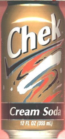 slide 1 of 1, Chek Red Cream Soda - 12 ct; 12 fl oz, 12 ct; 12 fl oz