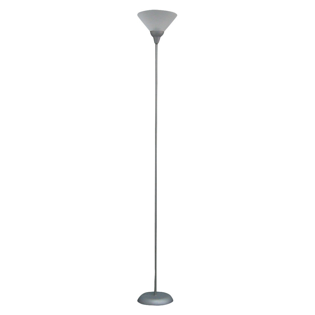 slide 1 of 3, Torchiere Floor Lamp Gray (Includes LED Light Bulb) - Room Essentials, 1 ct