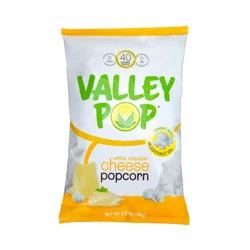 Valley Pop Cheesy Infusions White Cheddar Cheese Popcorn 6.5 oz