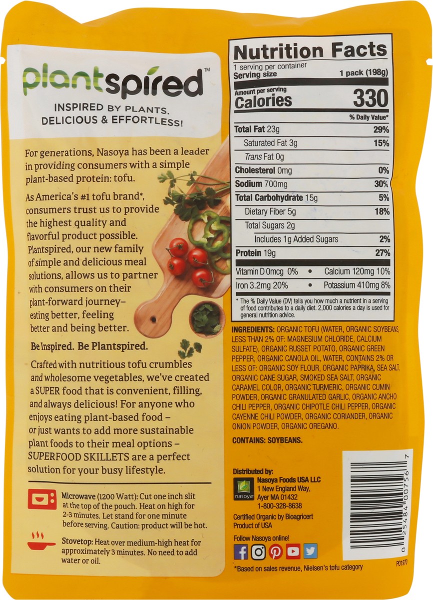 slide 3 of 9, Nasoya PlantSpired Breakfast Scramble Superfood Skillet 7 oz, 7 oz