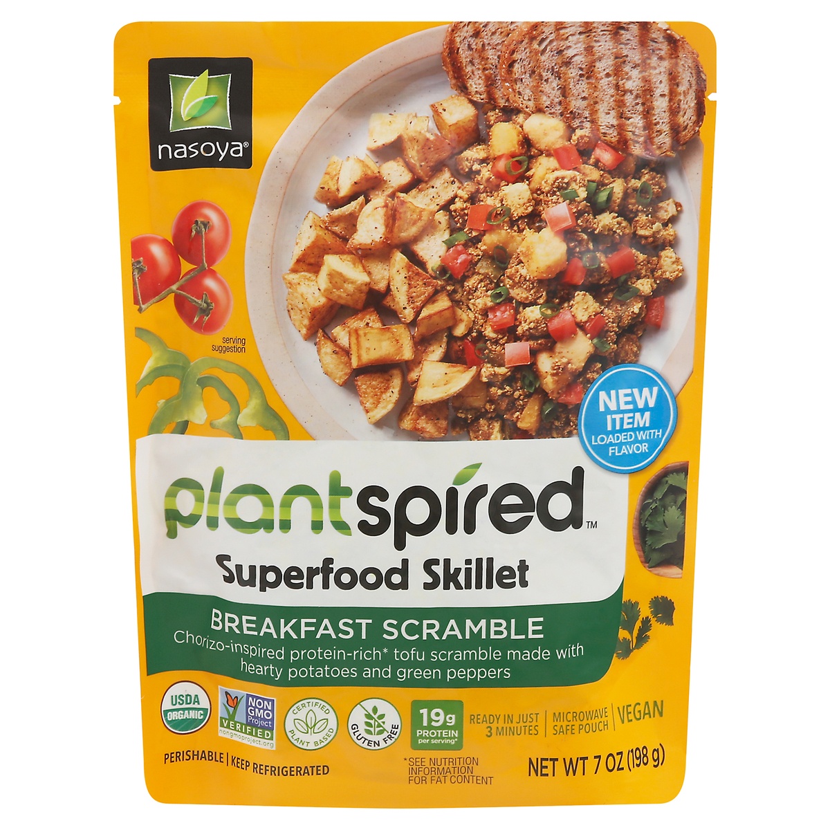 slide 1 of 9, Nasoya PlantSpired Breakfast Scramble Superfood Skillet 7 oz, 