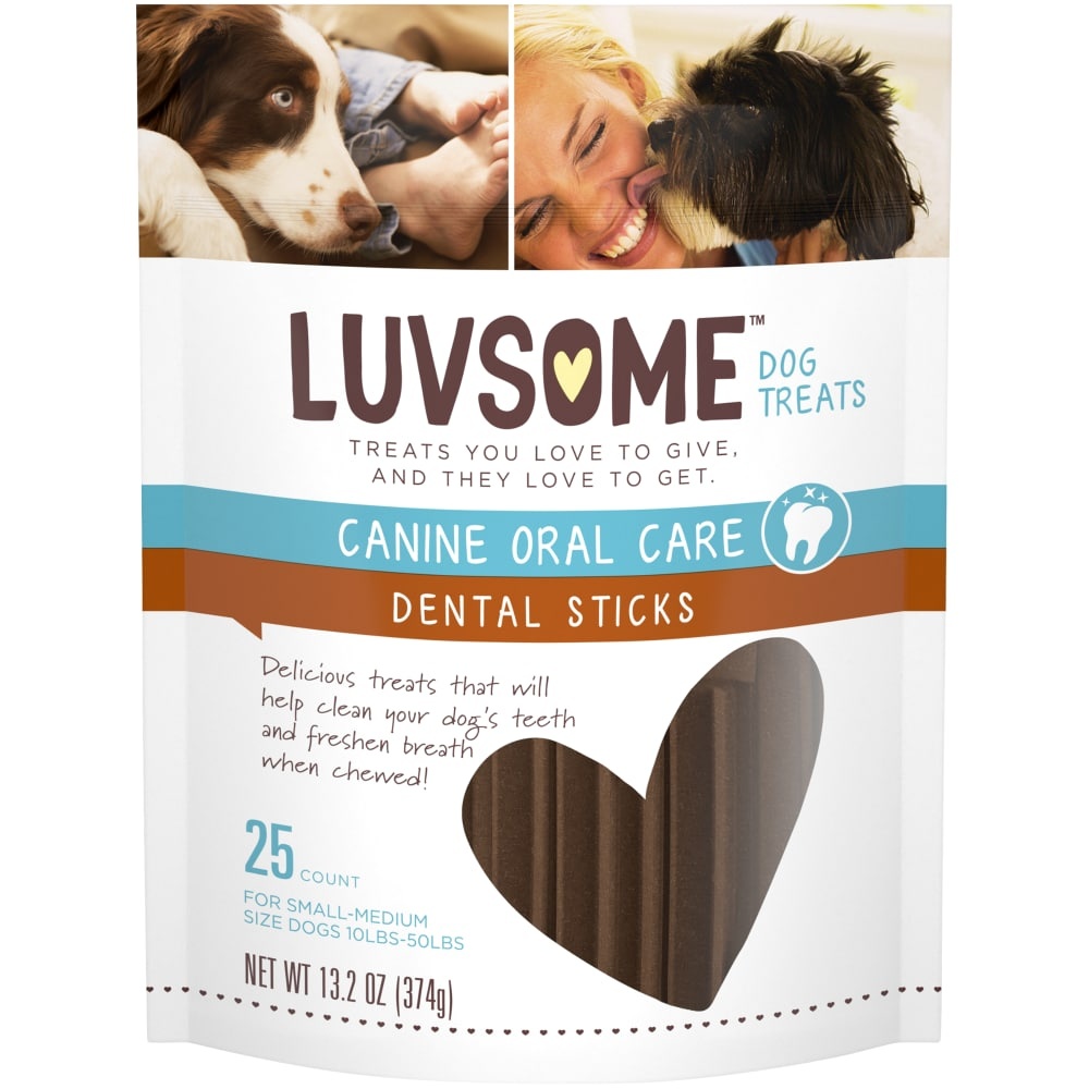 slide 1 of 1, Luvsome Dental Sticks, 13.2 oz